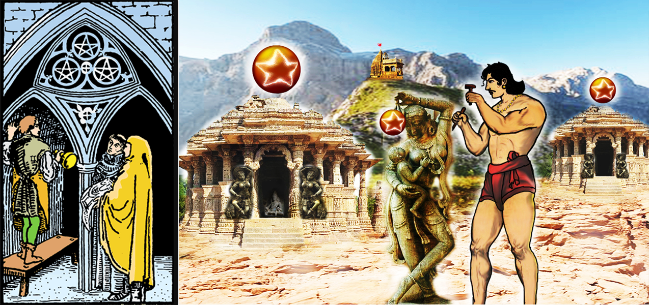 tarot.ideazunlimited.net.Three of pentacles